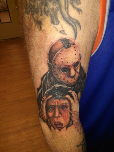 Explore salmon tattoo ideas, creative tattoo ideas in Binghamton, available at Madd Tatters Tattoo
