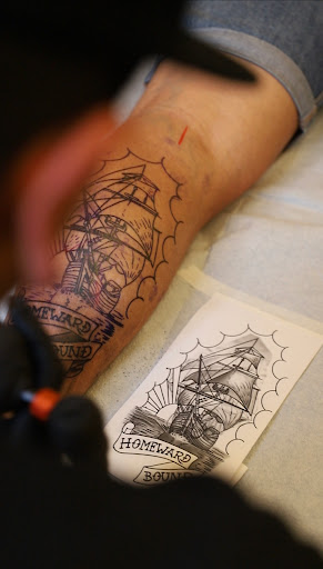 Explore disney couple tattoo ideas, creative tattoo ideas in Honolulu, available at Black Palette Tattoo & Piercing