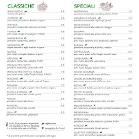 Menu du Lo Sfizio à Bergamo