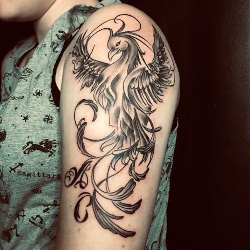 Explore wing tattoo ideas, creative tattoo ideas in Warner Robins, available at Untold Pain Tattoo Studio