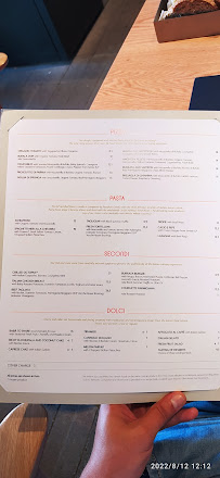 Restaurant italien Obicà Mozzarella Bar - Cusani à Milan (la carte)