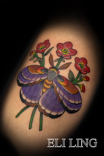 Explore line tattoo ideas, creative tattoo ideas in Delaware, available at Rose & Web Tattoo