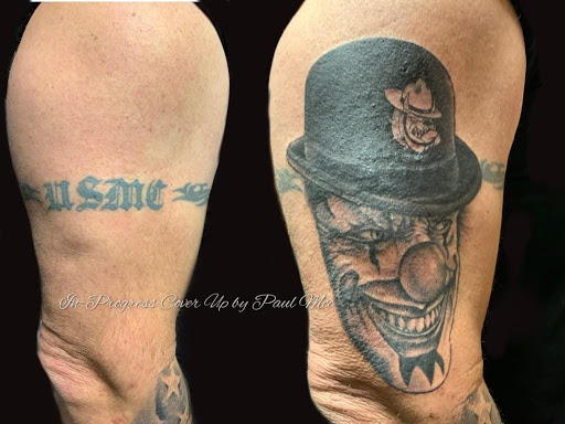 Explore silver line tattoo ideas, creative tattoo ideas in San Tan Valley, available at Frontier Tattoo Company