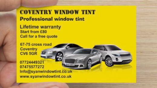Coventry window tint