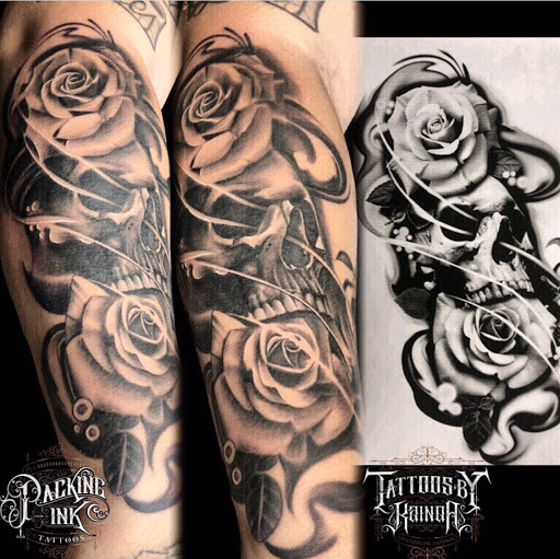 Explore tattoo sleeve filler ideas, creative tattoo ideas in Kailua Kona, available at Packing Ink Tattoos