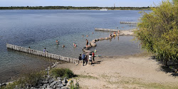 Markkleeberger See Strandbad'in fotoğrafı geniş bir kıyı şeridi ile birlikte