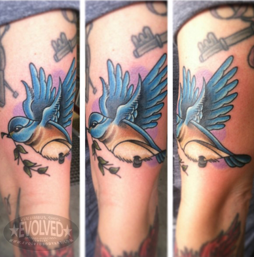 Find flower thigh tattoo ideas for your next unique tattoo in Columbus at Evolved Body Art