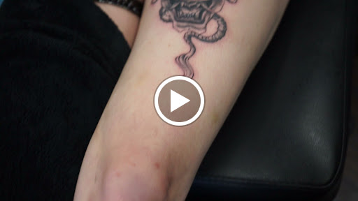 Explore monogram tattoo ideas, creative tattoo ideas in Los Angeles, available at Monkey Face Tattoos