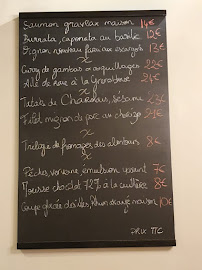 Menu / carte de L'ardoise à Beaune