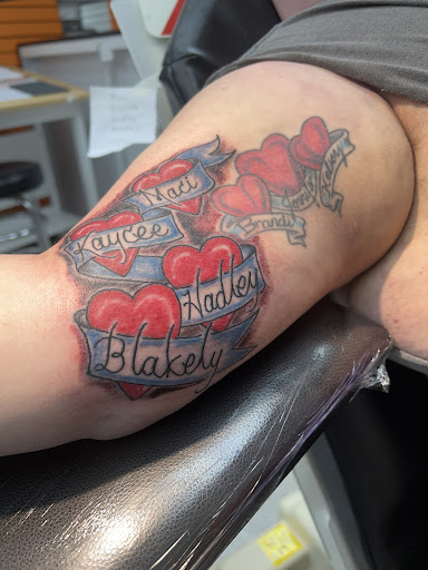 Explore cover tattoo ideas, creative tattoo ideas in Galesburg, available at Hawks Tattoos