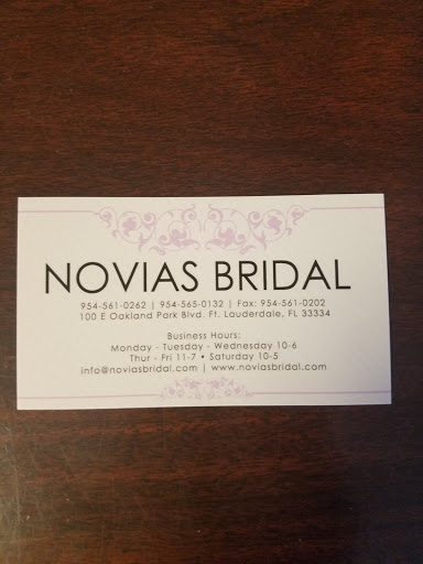 Bridal Shop «Novias Bridal», reviews and photos, 100 E Oakland Park Blvd, Wilton Manors, FL 33311, USA