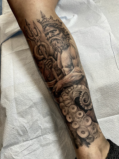 Explore sea life tattoo ideas, creative tattoo ideas in Orange Park, available at Revelation Tattoo company