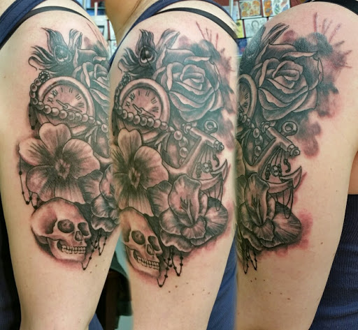 Explore rip mother tattoo ideas, creative tattoo ideas in Fritch, available at Stars & Stripes Electric Tattoos