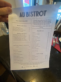 Au Bistrot à Bordeaux menu