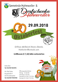 Restaurant Dorfschenke Hahnweiler à Hahnweiler (le menu)