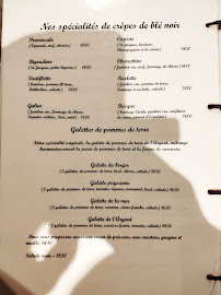 Menu / carte de Le Kaludi à Confort-Meilars