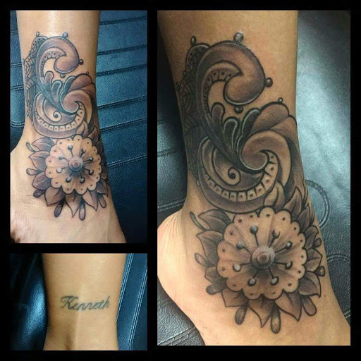 Explore train tattoo ideas, creative tattoo ideas in Savannah, available at Tatlyfe Studios
