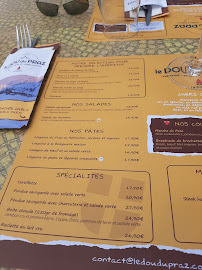Restaurant Le Dou Du Praz à La Plagne-Tarentaise - menu / carte