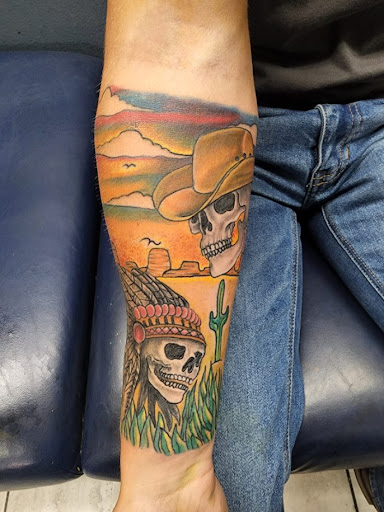 Explore fishing tattoo ideas for females, creative tattoo ideas in Foley, available at Symbolic Ink Tattoo Studio