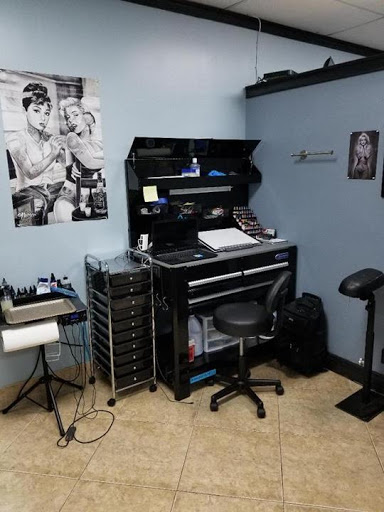 Explore sleeve skull tattoo ideas, creative tattoo ideas in Orange Park, available at Diamond Tip Tattoo