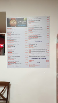 Menu du Pizzeria sestese à Sesto ed Uniti