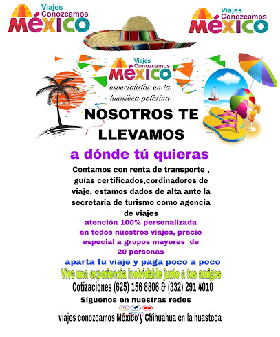 Agencia de viajes conozcamos México