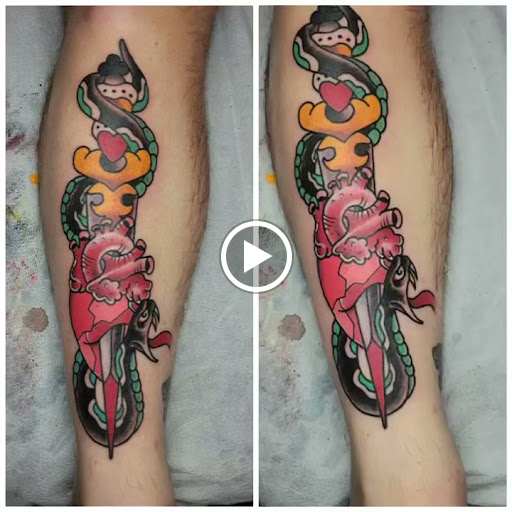 Explore cover up tattoo ideas for leg, creative tattoo ideas in Libertyville, available at Lucky Seven Tattoo