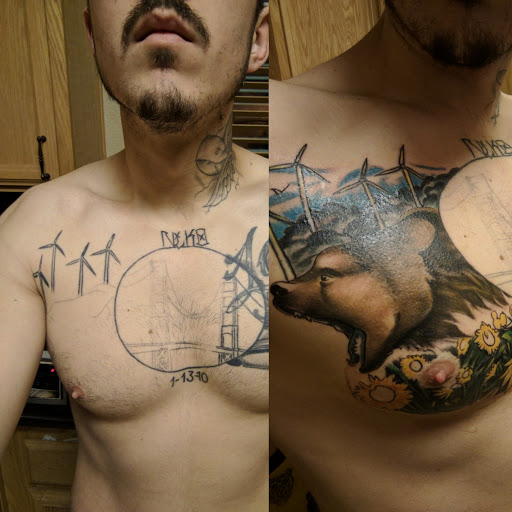 Explore cerberus tattoo ideas, creative tattoo ideas in Roseville, available at Dv8 Tattoo and Body Piercing