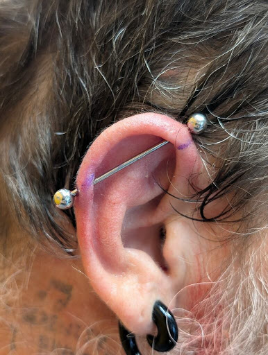 Explore front thigh tattoo ideas, creative tattoo ideas in Knoxville, available at Asylum of Ink