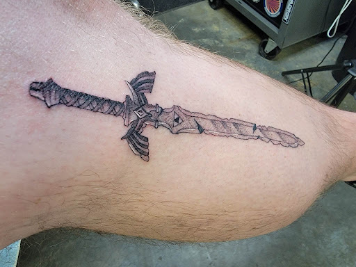 Explore guardian angel tattoo ideas, creative tattoo ideas in Seymour, available at Golden Heart Tattoo Company