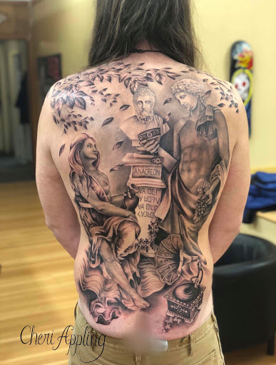 Explore boston terrier tattoo ideas, creative tattoo ideas in Cottage Grove, available at Tattoo Nouvelle