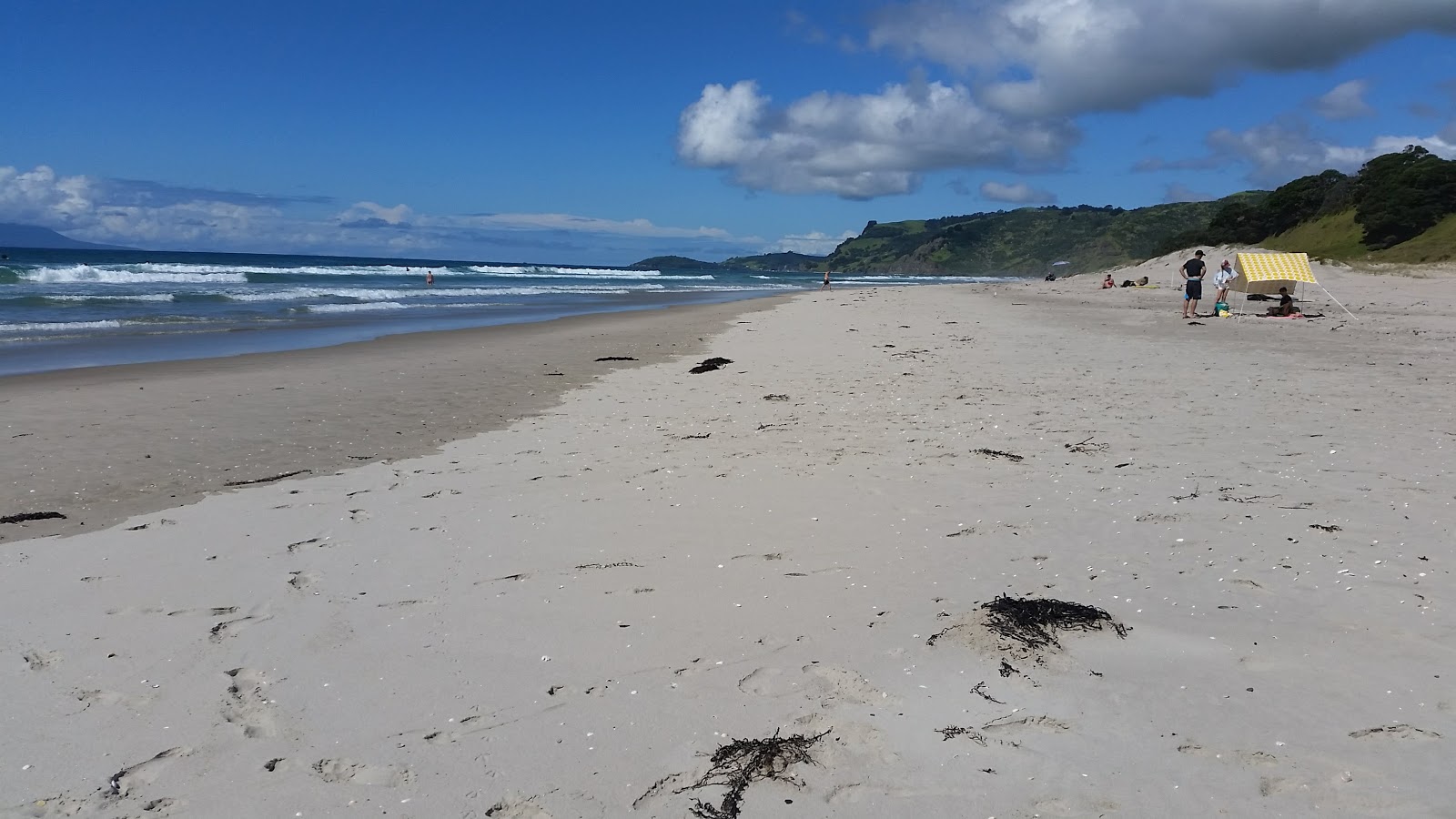 Photo de Pakiri Beach avec droit et long