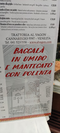 Ristorante Al Vagon à Venice menu