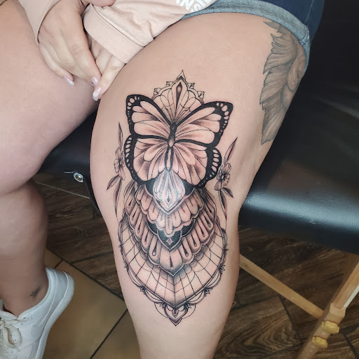 Find space tattoo ideas for your next unique tattoo in Albuquerque at Relic Tattoo Co.