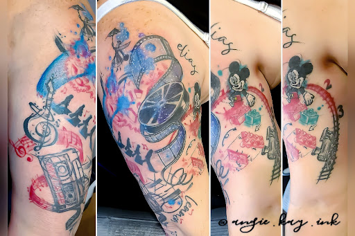 Explore bible verse tattoo ideas for men, creative tattoo ideas in Casper, available at Luna & Lotus Amethyst Ink Angie Kay