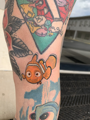 Explore mens elbow tattoo ideas, creative tattoo ideas in Bremen, available at Third Planet Tattoos