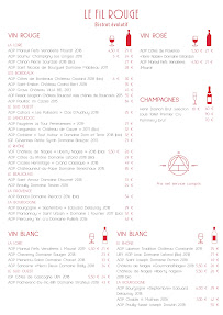 Restaurant Le Fil Rouge à Noirmoutier-en-l'Île - menu / carte