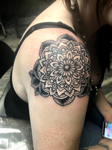 Explore tattoo sleeve black and grey ideas, creative tattoo ideas in Las Vegas, available at Last Chance Tattoo