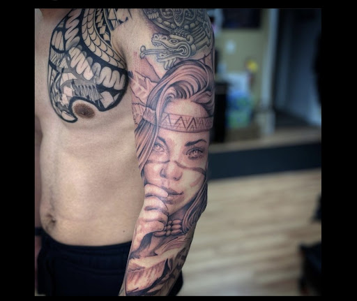 Explore iron man tattoo ideas, creative tattoo ideas in Libertyville, available at Art With Atattooed