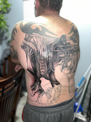 Explore full sleeves tattoo ideas, creative tattoo ideas in London, available at Sticks and Stones Tattoos and Piercings