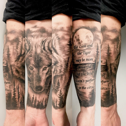 Explore tattoo cover up ideas on forearm, creative tattoo ideas in Loganville, available at Blue Siren Tattoos