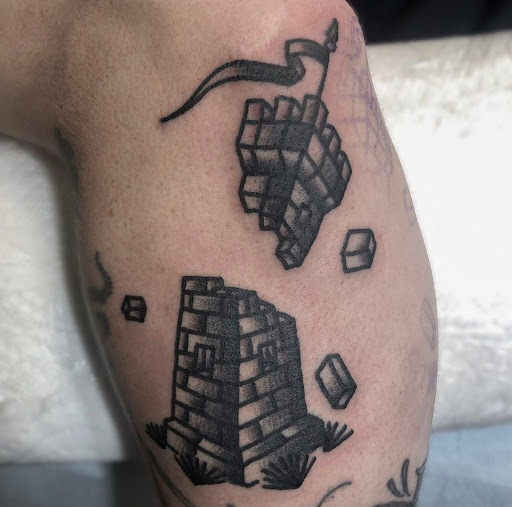 Explore women's thigh tattoo ideas, creative tattoo ideas in Wilkes Barre, available at South Main Street Tattoo