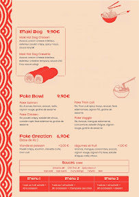 Carte du Noboo - Poke & Sushi à La Tour-du-Pin