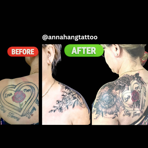 Explore mens calf tattoo ideas, creative tattoo ideas in Garden Grove, available at Anna Hang Tattoo