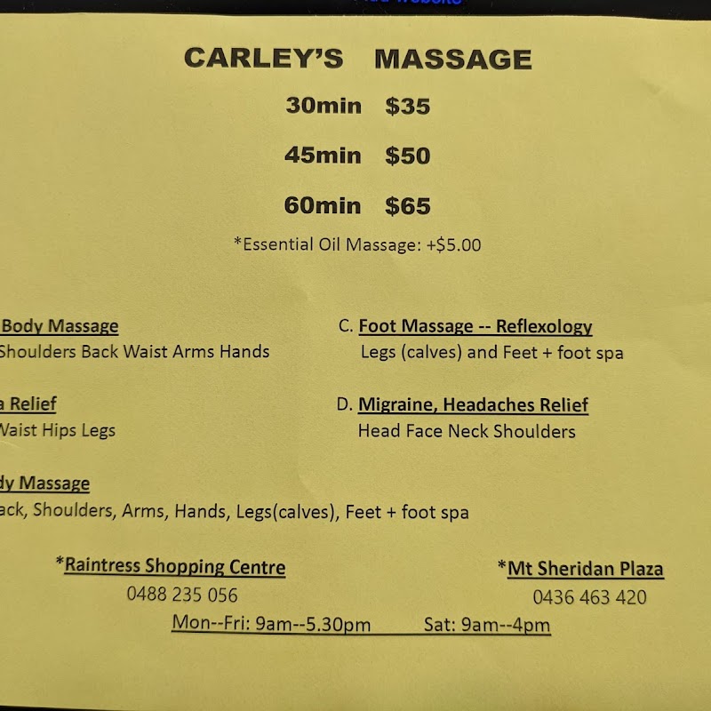 Carley's Chinese Massage Mt Sheridan