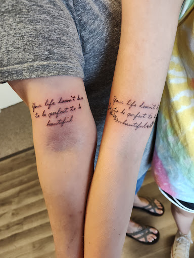 Explore leather tattoo ideas, creative tattoo ideas in South Sioux City, available at Hometown Hustle Tattoo