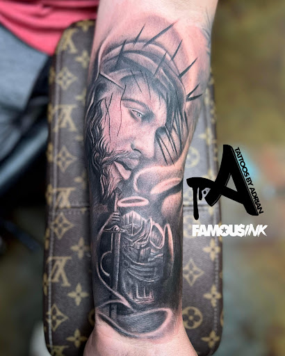 Explore shoulder mens tattoo ideas, creative tattoo ideas in Hammond, available at Famous Ink, Inc.