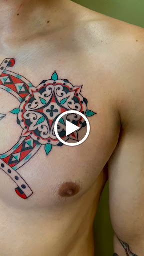 Explore honeycomb tattoo ideas, creative tattoo ideas in Glenside, available at Iron Will Tattoo Club