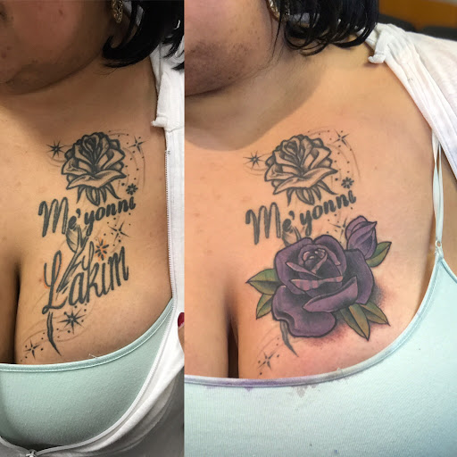 Explore gojo tattoo ideas, creative tattoo ideas in Albany, available at Make Your Mark Tattoo