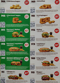 Menu du BURGER KING Deutschland GmbH à Peine